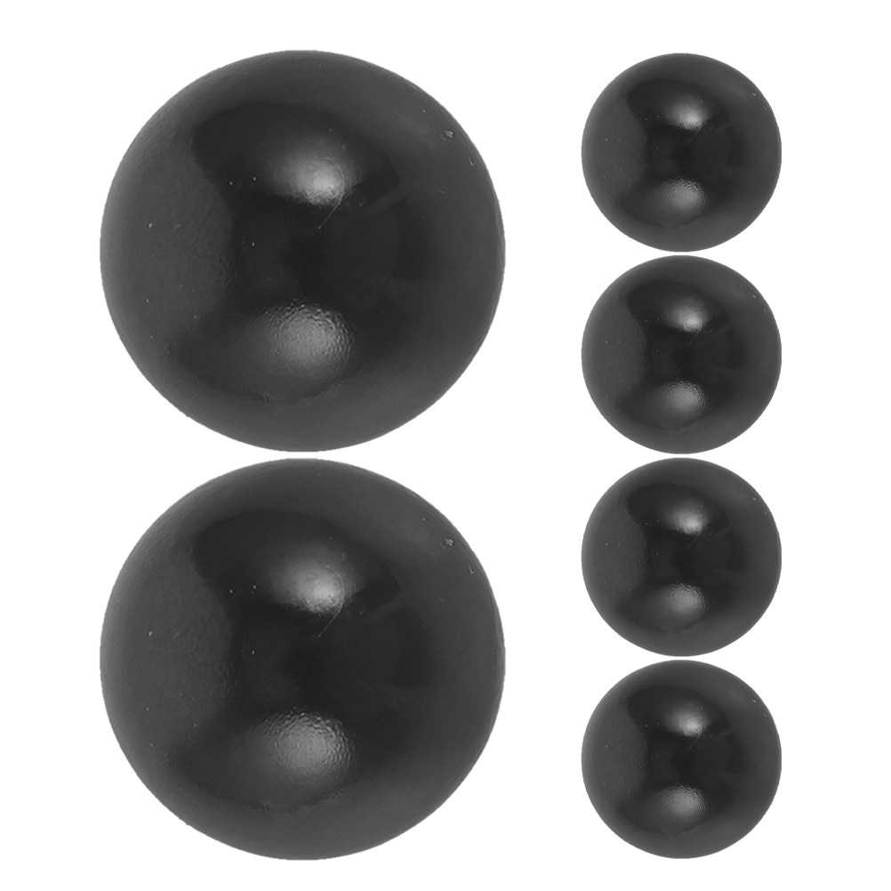 Boxing Machine Arcade - 6 Stück Schwarze Plastik-Pinball-Ersatzkugeln für Arcade-Automaten,