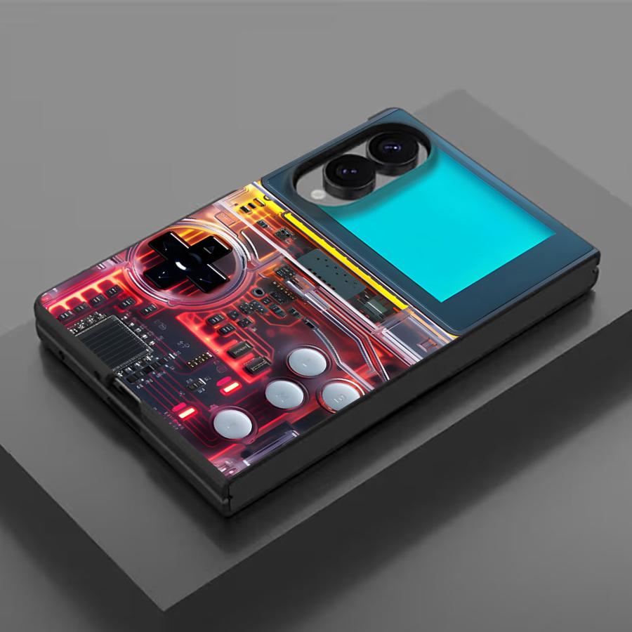 Arcade Z - Retro-Spielkonsolen-Handyhülle für Samsung Galaxy ZFold Wide