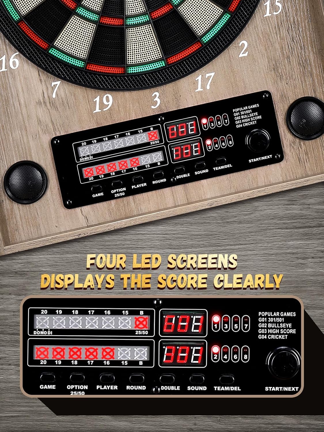 Elektronische Dartscheibe, Dek – Electronic Dartboard Cabinet Bewertung und Preis